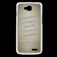 Coque LG L90 Incertitude Sepia Citation Oscar Wilde