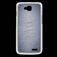 Coque LG L90 Aimer Bleu Citation Oscar Wilde
