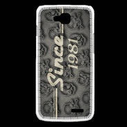 Coque LG L90 Since crane gris 1981