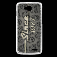 Coque LG L90 Since crane gris 1977