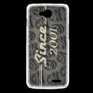 Coque LG L90 Since crane gris 2001