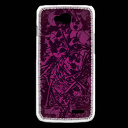 Coque LG L90 Skull and bones Rose