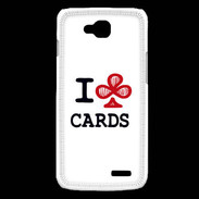 Coque LG L90 I love Cards Club