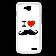 Coque LG L90 I love Moustache