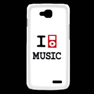 Coque LG L90 I love Music