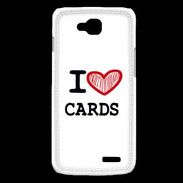 Coque LG L90 I love Poker Heart