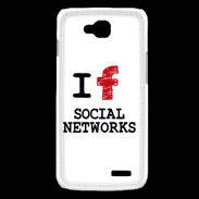 Coque LG L90 I love Social Net