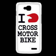 Coque LG L90 i love Cross Motor