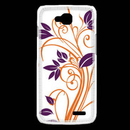 Coque LG L90 motif flora violet