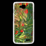 Coque LG L90 DP Coquelicot dans un champs de blé