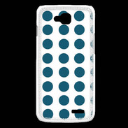 Coque LG L90 pois bleu foncé
