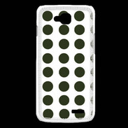 Coque LG L90 pois vert foncé