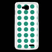 Coque LG L90 pois vert d'eau