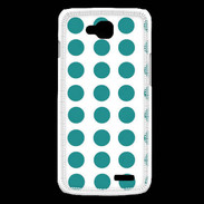 Coque LG L90 pois bleu clair