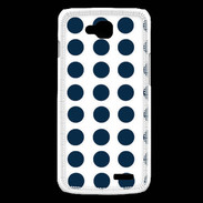 Coque LG L90 pois bleu marine