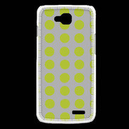 Coque LG L90 pois gris & vert