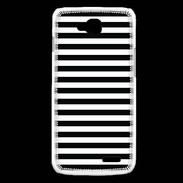 Coque LG L90 rayures noires et blanches