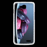 Coque LG L90 Macaron mauve PR 10