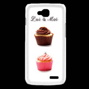 Coque LG L90 Cupcake lui et moi PR