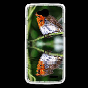 Coque LG L90 DP oiseau mirroir