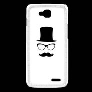 Coque LG L90 chapeau moustache