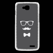 Coque LG L90 moustache & noeud 2