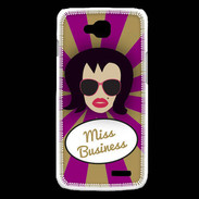 Coque LG L90 Miss business Brune