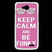 Coque LG L90 Keep Calm Funky Rose