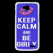 Coque LG L90 Keep Calm Girly Bleu