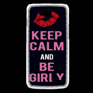 Coque LG L90 Keep Calm Girly Noir