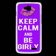 Coque LG L90 Keep Calm Girly Violet