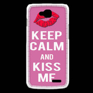 Coque LG L90 Keep Calm Kiss me Rose