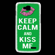 Coque LG L90 Keep Calm Kiss me Vert