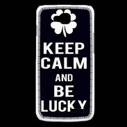Coque LG L90 Keep Calm Be lucky Noir