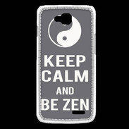 Coque LG L90 Keep Calm Be Zen Gris