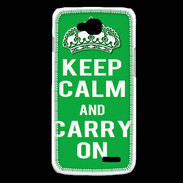 Coque LG L90 Keep Calm Carry on Vert