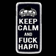 Coque LG L90 Keep Calm Fuck hard Noir