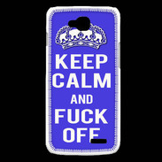 Coque LG L90 Keep Calm Fuck off bleu