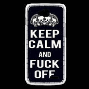 Coque LG L90 Keep Callm Fuck Off Noir