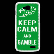 Coque LG L90 Keep Calm Gamble Vert