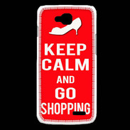 Coque LG L90 Keep Calm Go Shopping Rouge