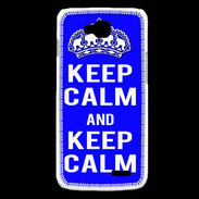 Coque LG L90 Keep Calm Bleu
