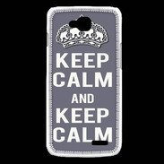 Coque LG L90 Keep Calm Gris