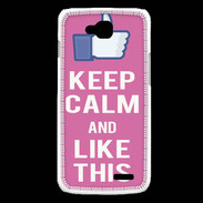 Coque LG L90 Keep Calm Like This Rose
