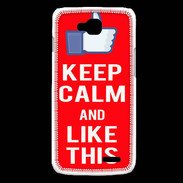 Coque LG L90 Keep Calm Like This Rouge