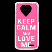 Coque LG L90 Keep Calm Love me Rose