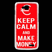 Coque LG L90 Keep Calm Make money Rouge