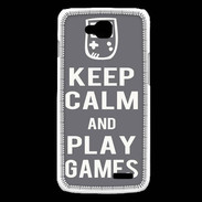 Coque LG L90 Keep Calm Play games Gris