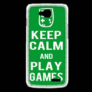 Coque LG L90 Keep Calm Play games Vert