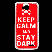 Coque LG L90 Keep Calm Stay dark Rouge